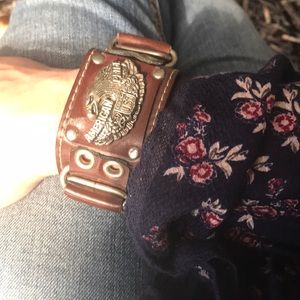 Vintage Leather Cuff